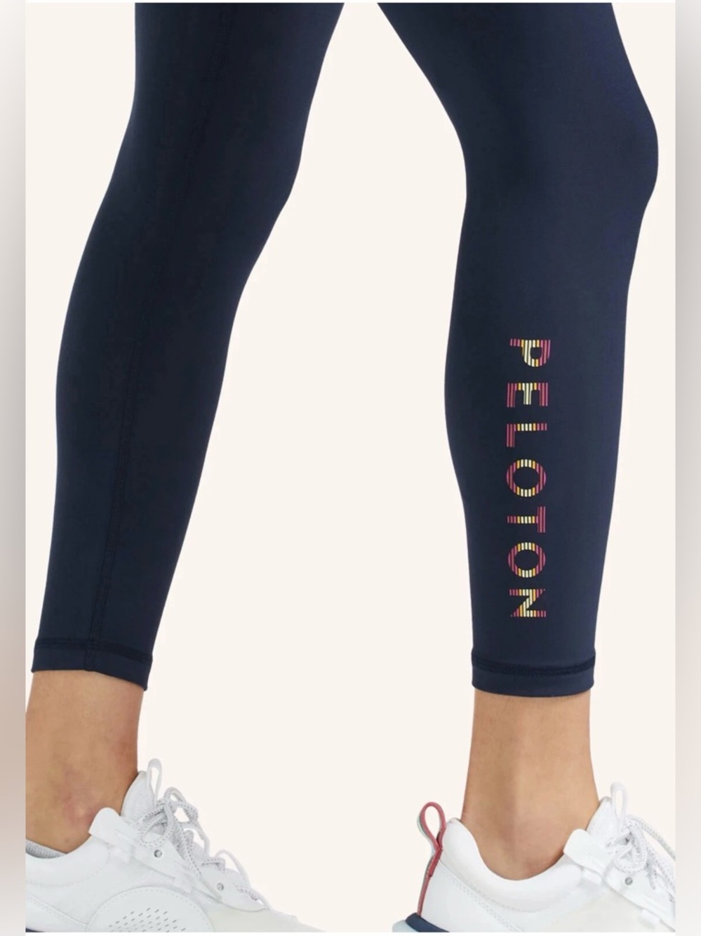 PELOTON Navy Blue Cadent High-Rise Ankle Crop Leggings Bike Cycle XXL ~ Like New - Picture 8 of 13